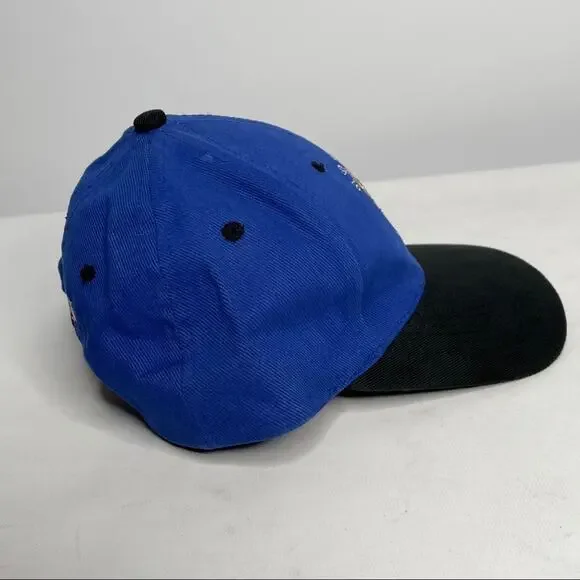 Vintage Chicago Bulls 3 Peat Rare Blue Cap - Picture 7 of 9